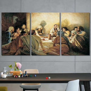 Jesus Last Supper Disciples Multiple Size Choices 1 3 4 5 Canvas Home Decor Art Framed Wall Decor