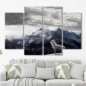 Wolf Mountains Multiple Size Choices 1 3 4 5 Canvas Home Decor Art Framed Wall Decor