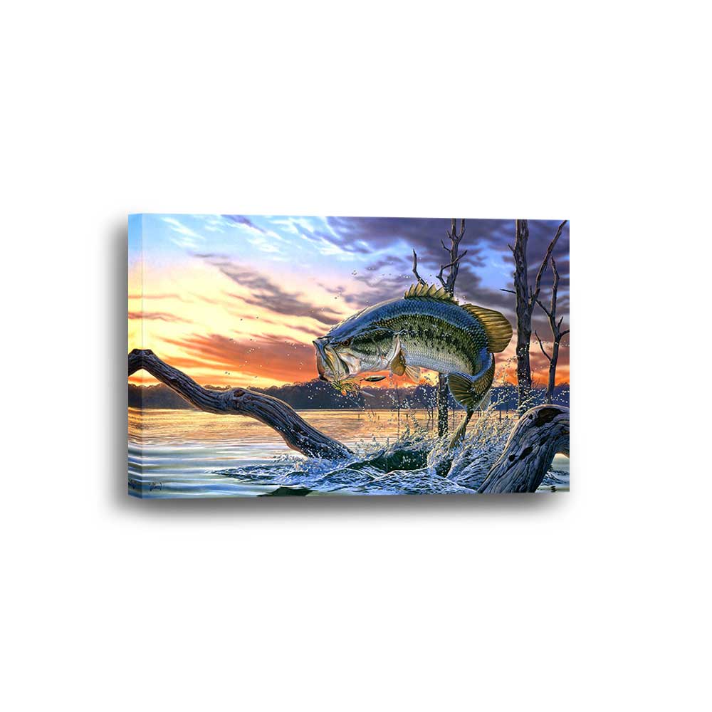 Fish Out of Water Fishing Framed Canvas Home Decor Wall Art Multiple C –  The Force Gallery