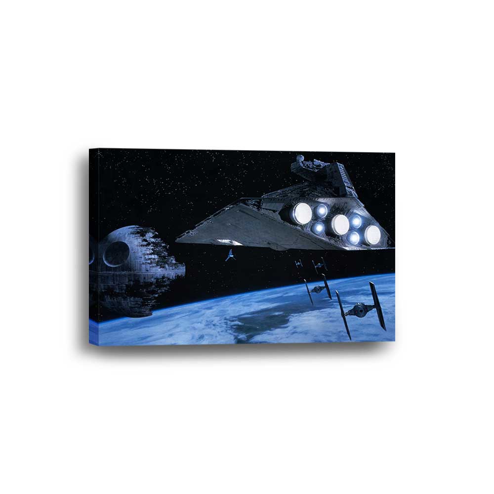 Battlefront AT-AT Star Wars Framed Canvas Home Decor Wall Art Multiple –  The Force Gallery