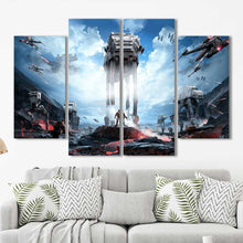 Battlefront AT-AT Star Wars Framed Canvas Home Decor Wall Art Multiple Choices 1 3 4 5 Panels