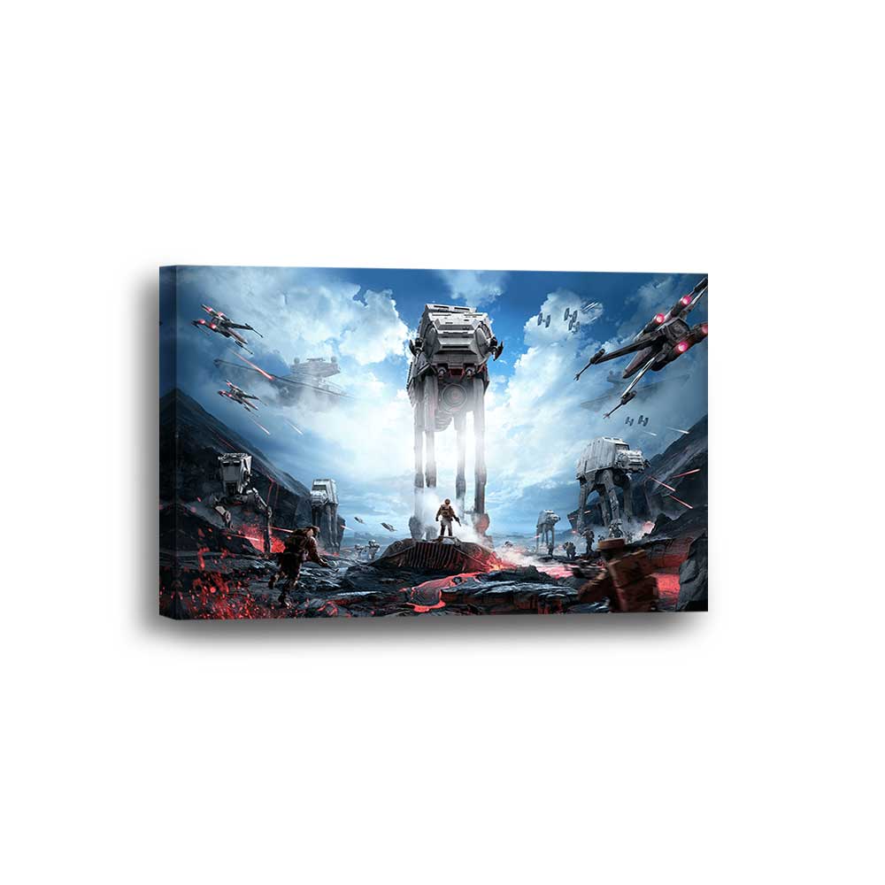 Battle of Hoth: Imperial Assault Colelction - Framed Canvas Home Decor