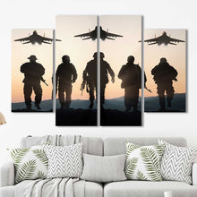 Airforce Special Forces Military Framed Canvas Home Decor Wall Art Multiple Choices 1 3 4 5 Panels