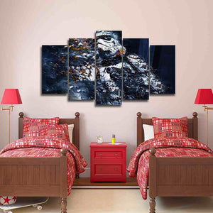 Star Wars Stormtrooper Breaking Apart Five Piece Canvas - The Force Gallery