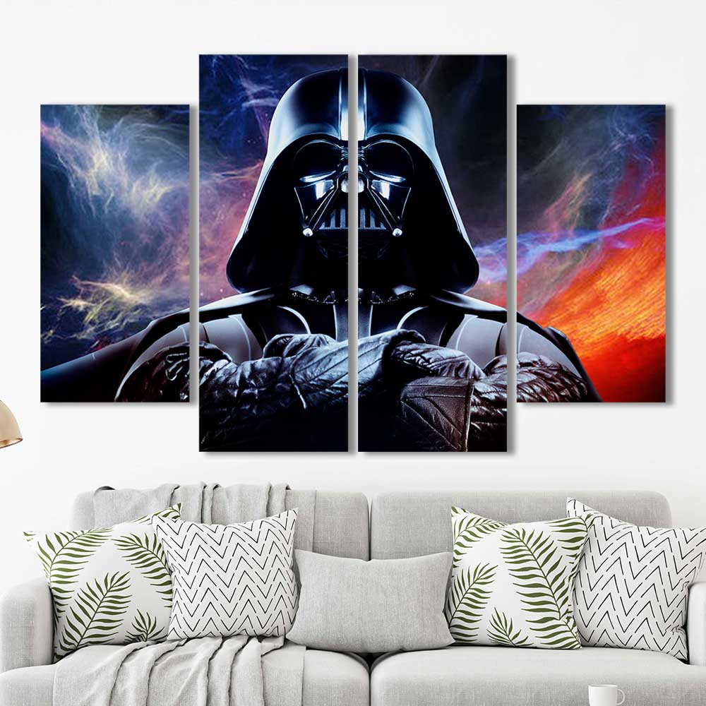 Star Wars Darth Vader Detailed Portrait Throw Pillow