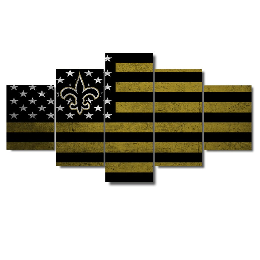 New Orleans Saints Wall Decor - A Great American Flag Design