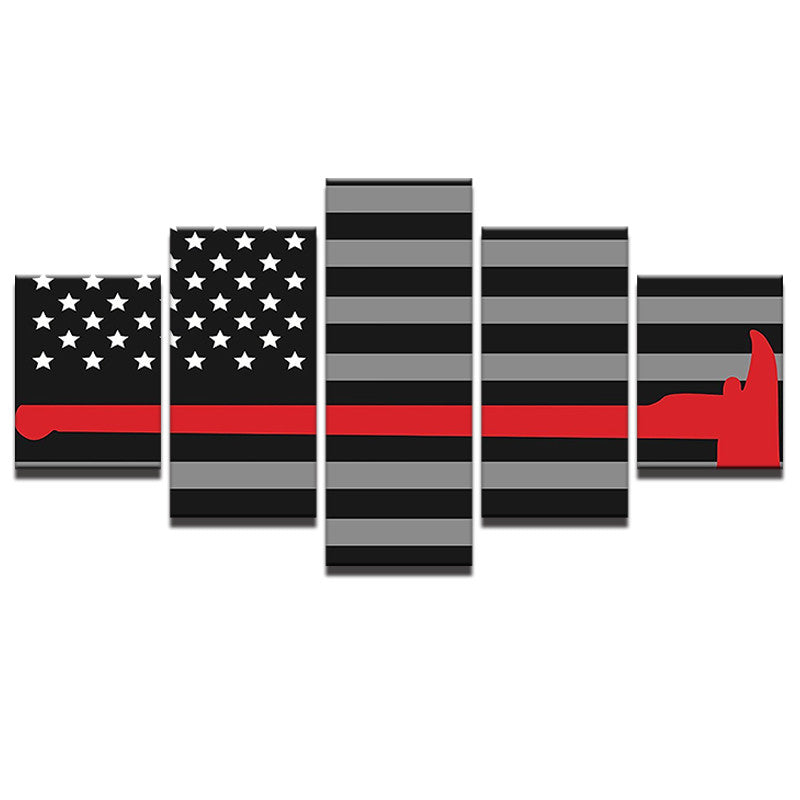Firefighter American Flag with Red Axe – The Force Gallery