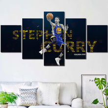 Stephen Curry Framed Canvas Home Decor Wall Art Multiple Choices 1 3 4 5 Panels