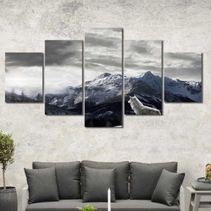 Wolf Mountains Multiple Size Choices 1 3 4 5 Canvas Home Decor Art Framed Wall Decor