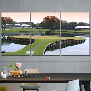 Golf Course Green Framed Canvas Home Decor Wall Art Multiple Choices 1 3 4 5 Panels