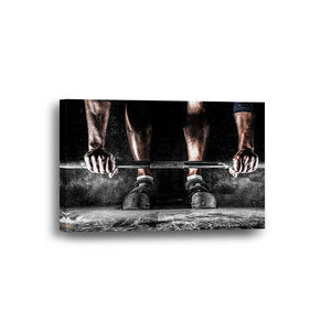 Weight Lifting Workout Gym Framed Canvas Home Decor Wall Art Multiple Choices 1 3 4 5 Panels
