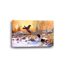 Dog Pheasant Hunting Family Framed Canvas Home Decor Wall Art Multiple Choices 1 3 4 5 Panels