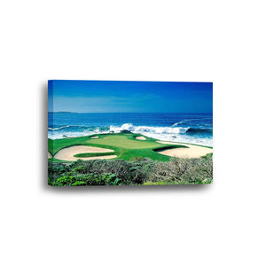 Golf Course on the Ocean Framed Canvas Home Decor Wall Art Multiple Choices 1 3 4 5 Panels