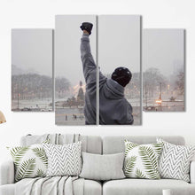 Rocky Balboa Boxing Inspirational Framed Canvas Home Decor Wall Art Multiple Choices 1 3 4 5 Panels