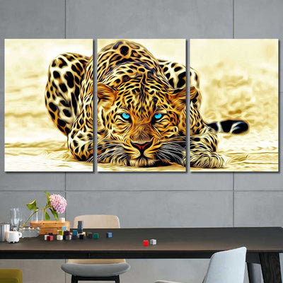 Jaguar Framed Canvas Home Decor Wall Art Multiple Choices 1 3 4 5 Panels