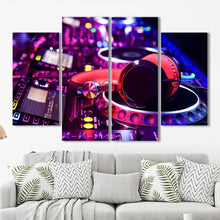 DJ Turntable Music Framed Canvas Home Decor Wall Art Multiple Choices 1 3 4 5 Panels