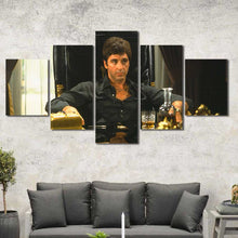 Gangster Scarface Al Pacino Framed Canvas Home Decor Wall Art Multiple Choices 1 3 4 5 Panels