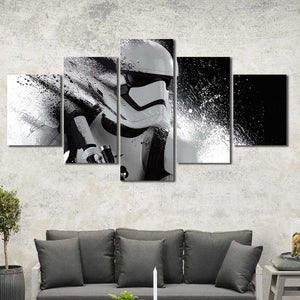 Stormtrooper Star Wars Abstract Framed Canvas Home Decor Wall Art Multiple Choices 1 3 4 5 Panels