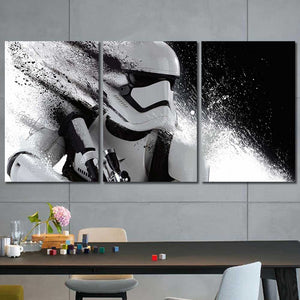 Stormtrooper Star Wars Abstract Framed Canvas Home Decor Wall Art Multiple Choices 1 3 4 5 Panels