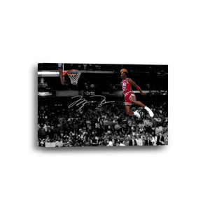 Michael Jordan Dunk Framed Canvas Home Decor Wall Art Multiple Choices 1 3 4 5 Panels