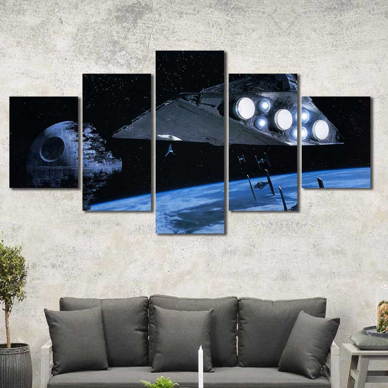 Star Destroyer Star Wars Framed Canvas Home Decor Wall Art