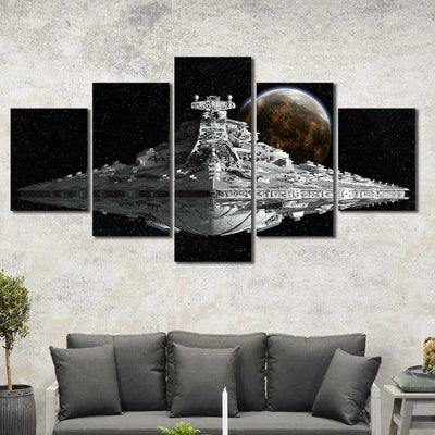 Star Destroyer Space Star Wars Framed Canvas Home Decor Wall Art Multiple Choices 1 3 4 5 Panels
