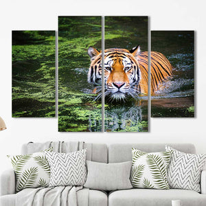 Tiger River Framed Canvas Home Decor Wall Art Multiple Choices 1 3 4 5 Panels