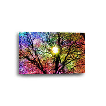 Tree Abstract Color Framed Canvas Home Decor Wall Art Multiple Choices 1 3 4 5 Panels
