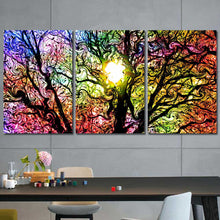 Tree Abstract Color Framed Canvas Home Decor Wall Art Multiple Choices 1 3 4 5 Panels