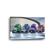 Semi Trucking Over the Road Framed Canvas Home Decor Wall Art Multiple Choices 1 3 4 5 Panels