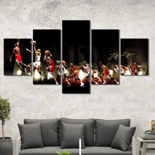 Michael Jordan 23 Air Montage Framed Canvas Home Decor Wall Art Multiple Choices 1 3 4 5 Panels