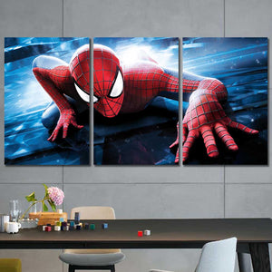 Spiderman Boys Room Framed Canvas Home Decor Wall Art Multiple Choices 1 3 4 5 Panels