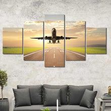Airplane Aviation Take Off Framed Canvas Home Decor Wall Art Multiple Choices 1 3 4 5 Panels