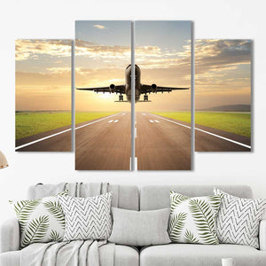 Airplane Aviation Take Off Framed Canvas Home Decor Wall Art Multiple Choices 1 3 4 5 Panels