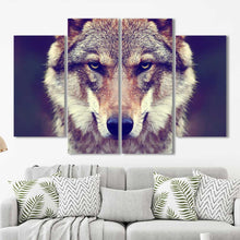 Lone Wolf Framed Canvas Home Decor Wall Art Multiple Choices 1 3 4 5 Panels