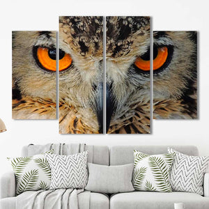 Owl Framed Canvas Home Decor Wall Art Multiple Choices 1 3 4 5 Panels