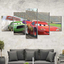 Disney Cars Racing Kids Room Framed Canvas Home Decor Wall Art Multiple Choices 1 3 4 5 Panels