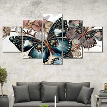 Butterfly Abstract Framed Canvas Home Decor Wall Art Multiple Choices 1 3 4 5 Panels