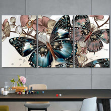Butterfly Abstract Framed Canvas Home Decor Wall Art Multiple Choices 1 3 4 5 Panels