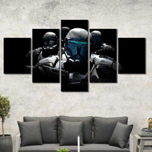 Modern Stormtrooper Star Wars Framed Canvas Home Decor Wall Art Multiple Choices 1 3 4 5 Panels