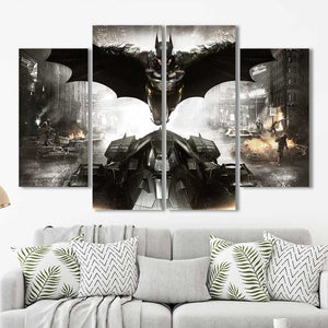 Batman DC Comics Batmobile Framed Canvas Home Decor Wall Art Multiple Choices 1 3 4 5 Panels