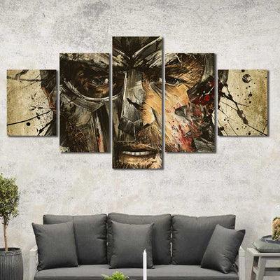 Gladiator Warrior Crowe Roman Framed Canvas Home Decor Wall Art Multiple Choices 1 3 4 5 Panels