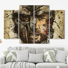 Gladiator Warrior Crowe Roman Framed Canvas Home Decor Wall Art Multiple Choices 1 3 4 5 Panels