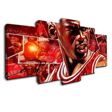 Michael Jordan Basketball Five Piece Canvas - The Force Gallery