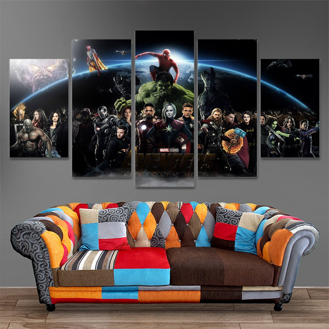 Marvel's Infinity War Five Piece Canvas Home Decor - The Force Gallery