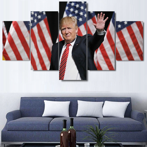Donald Trump President of The United States of America Five Piece Canvas - The Force Gallery