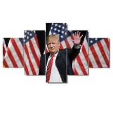 Donald Trump President of The United States of America Five Piece Canvas - The Force Gallery
