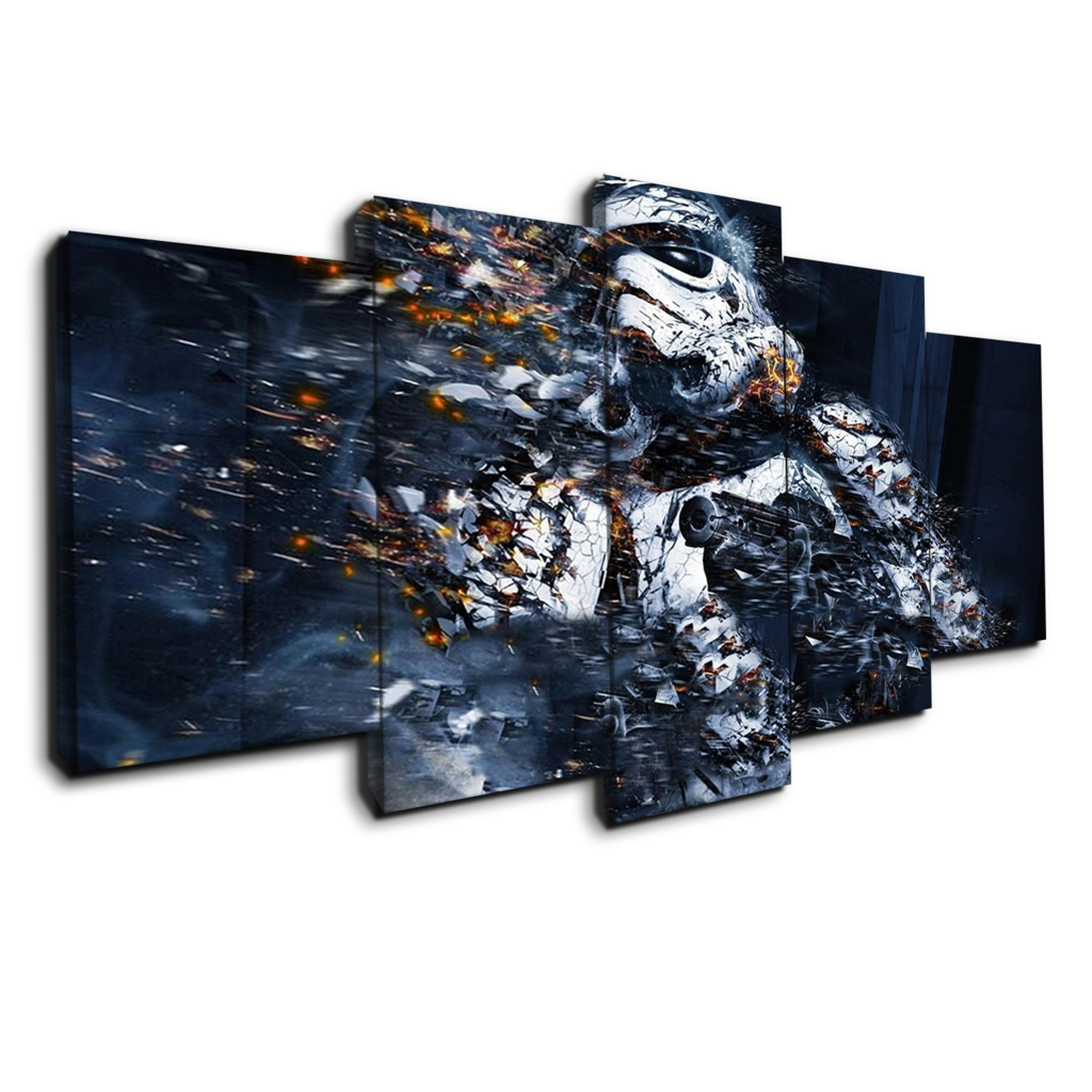 Star Wars Stormtrooper Breaking Apart Five Piece Canvas - The Force Gallery