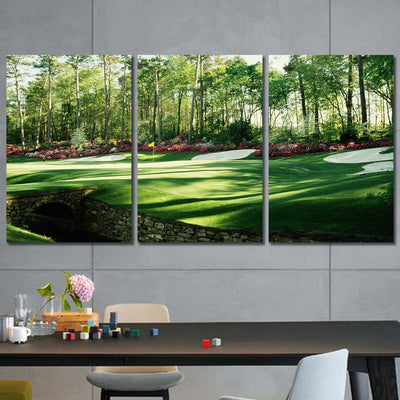 Augusta Masters Golf Framed Canvas Home Decor Wall Art Multiple Choices 1 3 4 5 Panels
