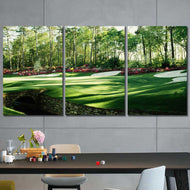 The Augusta Golf Collection - Framed Canvas Home Decor Wall Art Multiple Choices 1 3 4 5 Panels